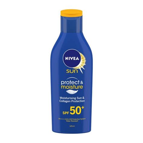 nivea body lotion with sunscreen.